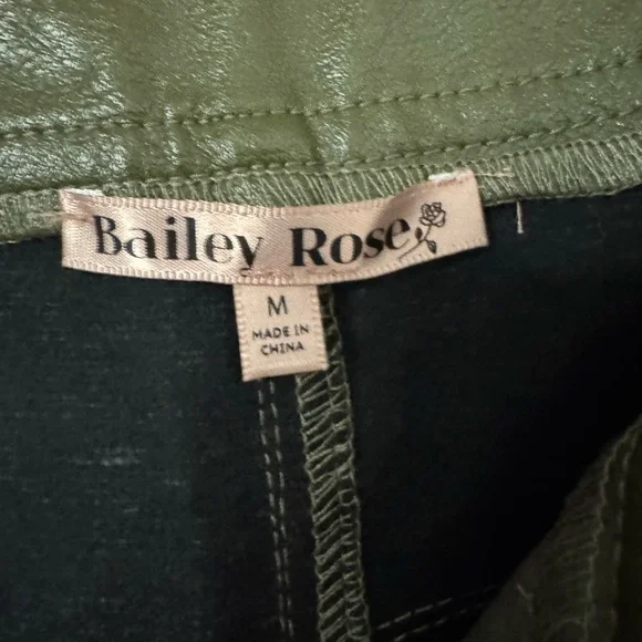 Colorblock Faux Leather Pants - Picture 3 of 5